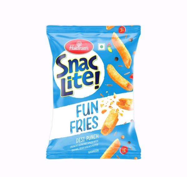 Haldiram's Snac Lite Desi Punch Fun Fries Crisps 