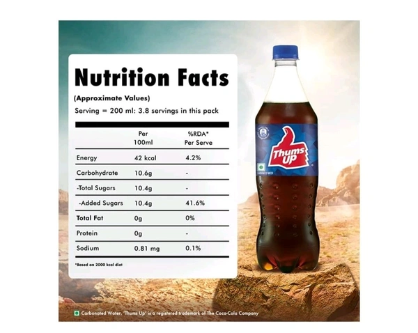 Thums Up Soft Drink (750ml)