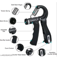 10kg To 60 Kg Gripper For Increase Veiny It Also Increase You Hand Power In Gripper Counting 1 To 100 - Black, 1