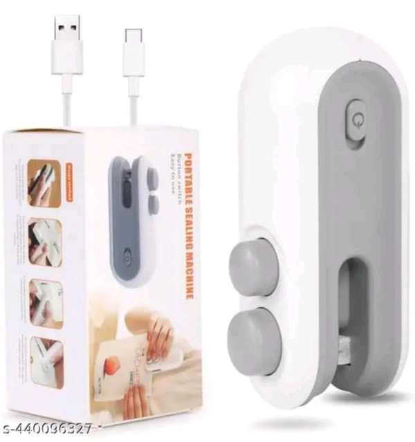 Portable Mini iron And Chips Seal Packer USB Cable Easy To Use  - White, 1