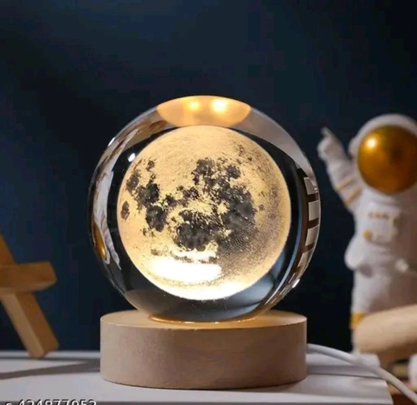 3D Lamp Crystal Ball Night Light Table Lamp Cool And Aesthetics Lamp 