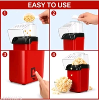Electric Popcorn 🍿 Machine 6 Month Warranty Troll Gadgets  - Red, 1