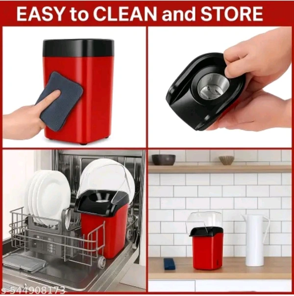 Electric Popcorn 🍿 Machine 6 Month Warranty Troll Gadgets  - Red, 1