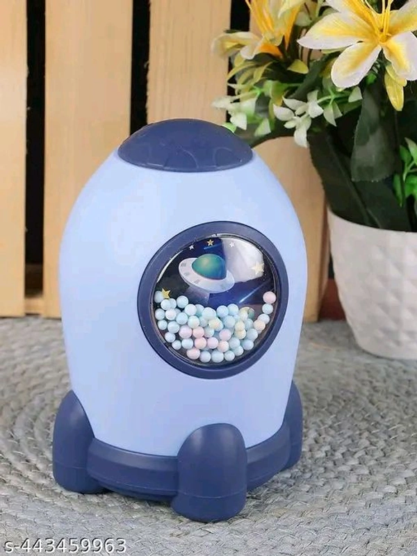 Rocket 🚀 Money Bank Asthetic Look Space Looking  - Heliotrope, 1