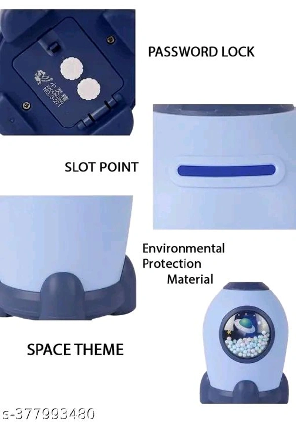 Rocket 🚀 Money Bank Asthetic Look Space Looking  - Heliotrope, 1