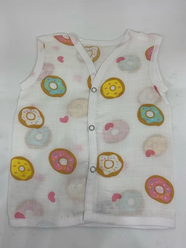 Organic Muslin Cotton Button Jabla