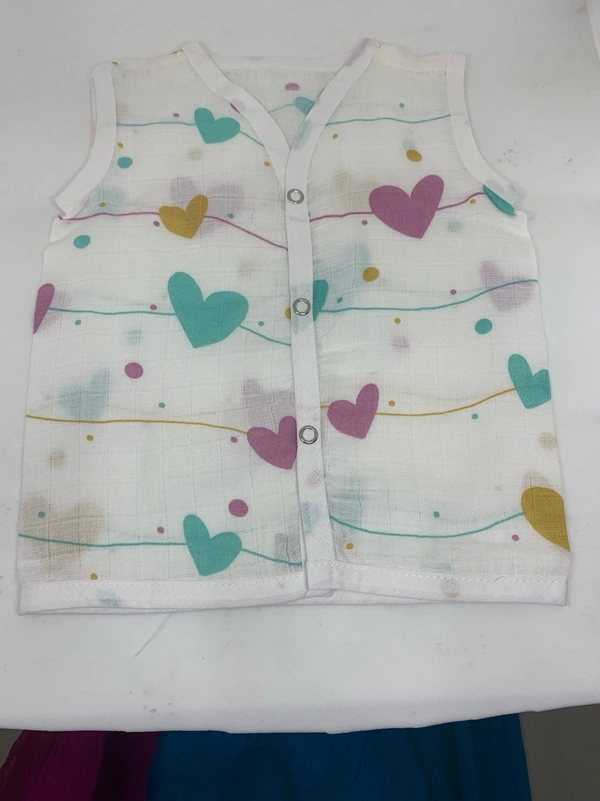 Organic Muslin Cotton Button Jabla