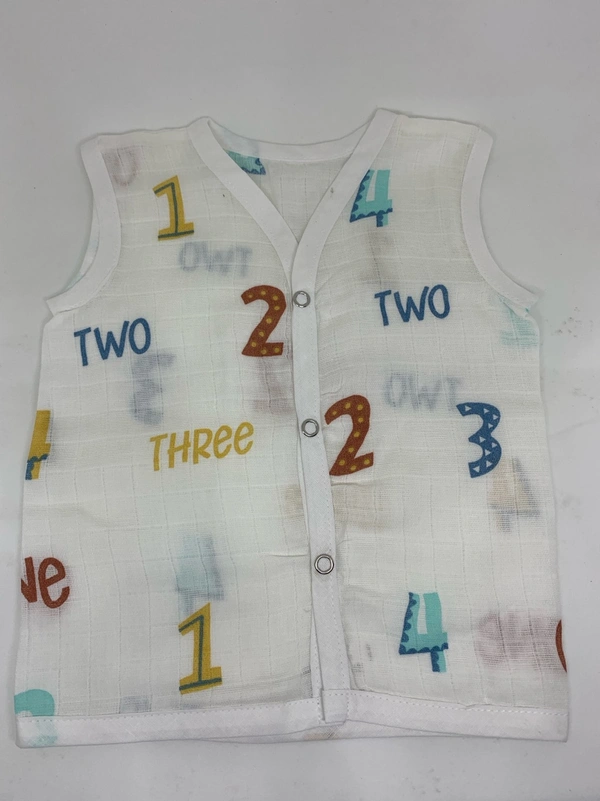 Organic Muslin Cotton Button Jabla