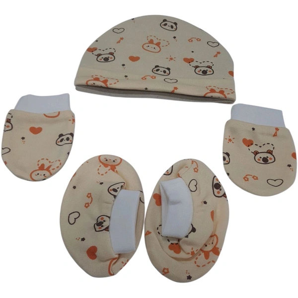 Cap, Mittens & booties set | Chittu