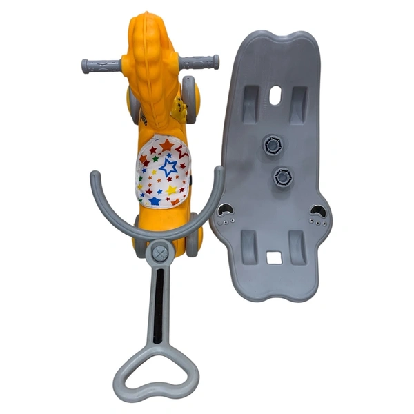 2in1 Rocker Horse l Rideon & Rocker model | With handle & Safety Gaurd