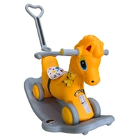 2in1 Rocker Horse l Rideon & Rocker model | With handle & Safety Gaurd