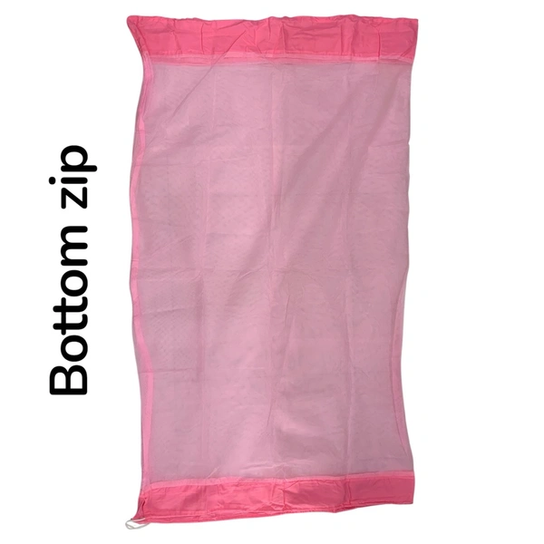 Cotton Cradle Mosquitonet | Bottom Zip | Colour Plain