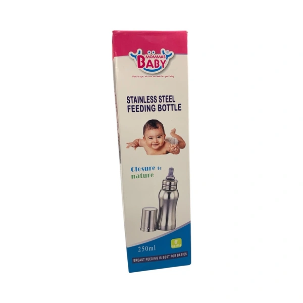 Mommas Baby Steel Feeding Bottle  - 120ml
