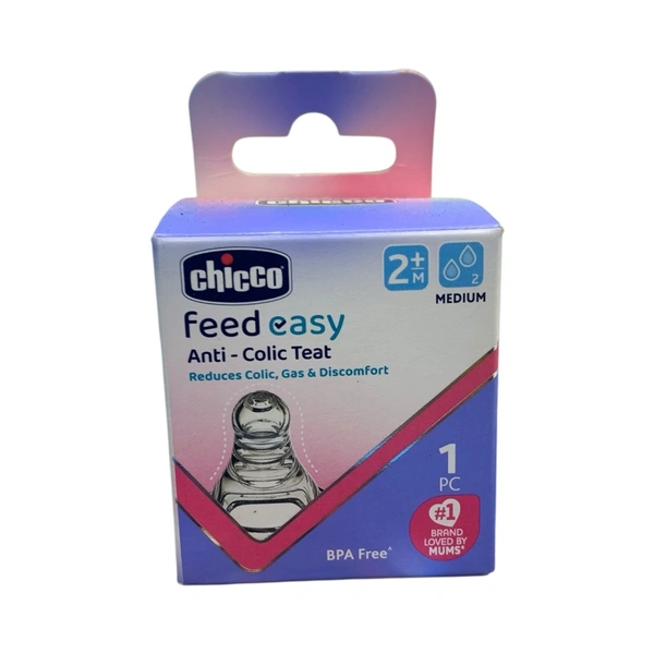 Chicco Feeding Bottle Nipple  - 0m+