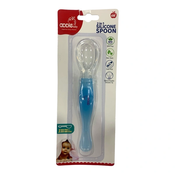 Apple Baby2in1 Silicone Spoon (AC333)