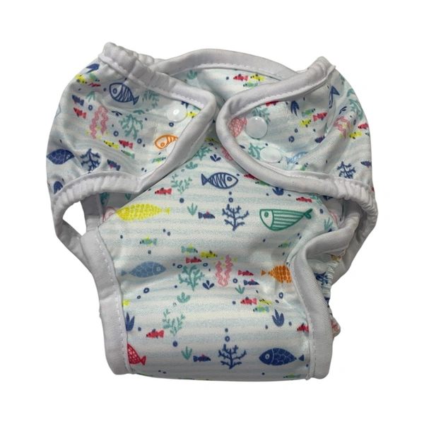 Paw Paw Cloth Diaper ( 1 diaper and 1 insert) - M