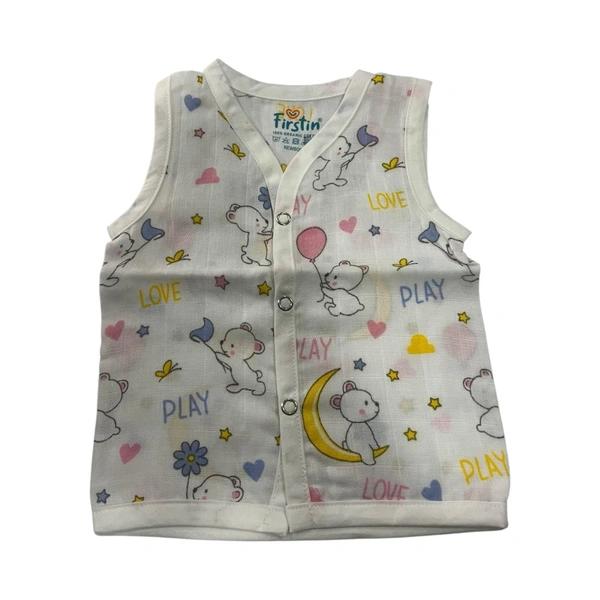 Muslin Cotton ( Button Type ) - New Born