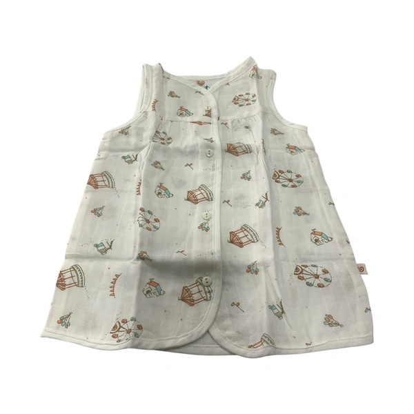 Muslin Cotton Frock Jablas (Firstin) - 3 To 6