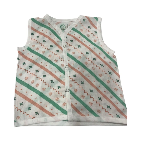 Muslin Cotton Button Type ( A Toddler Thing ) - 3 To 6 Month