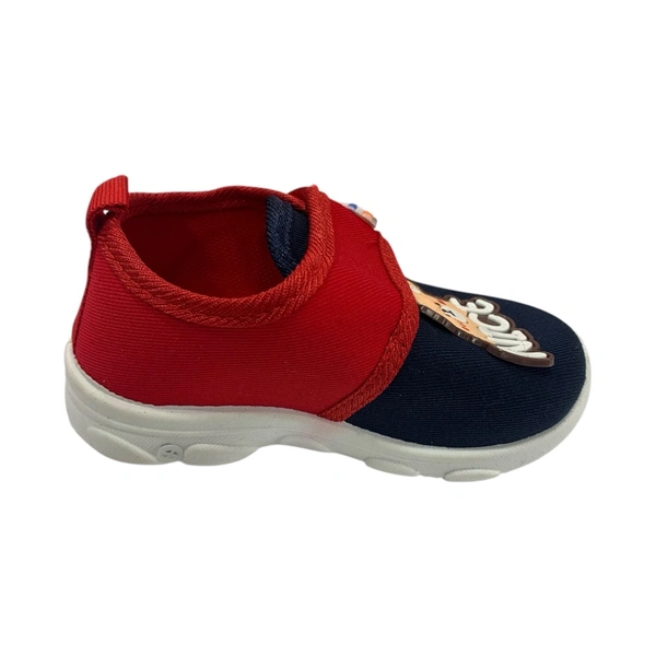 Premium Baby Shoe With Sound (KW_62) - Blue with red, 16