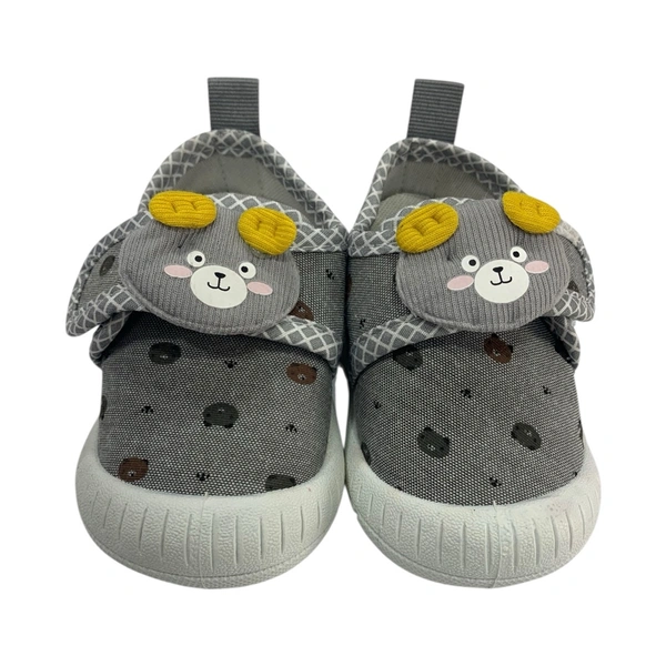 Premium Baby Shoe With Sound(KW_60) - Gray, 18