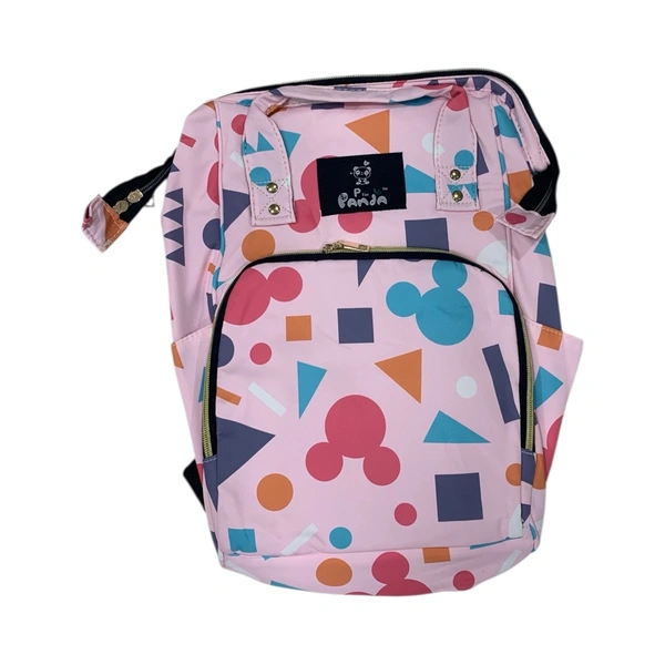 Diaper Bag (back pack cum Hand Bag)| 14 Litre Capacity - Pink Flamingo