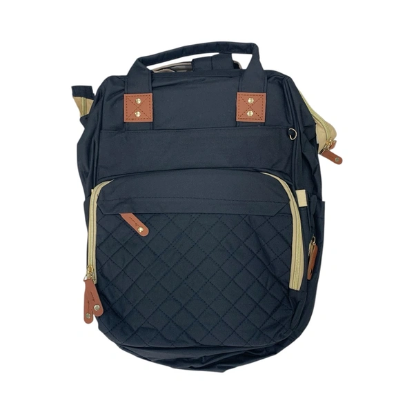 Diaper Bag with Bed - Black