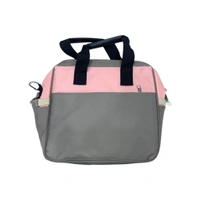 Diaper Bag (Hand Bag Model) - pink with Grey
