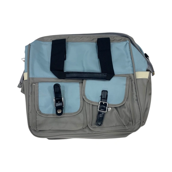 Diaper Bag (Hand Bag Model) - blue with Grey