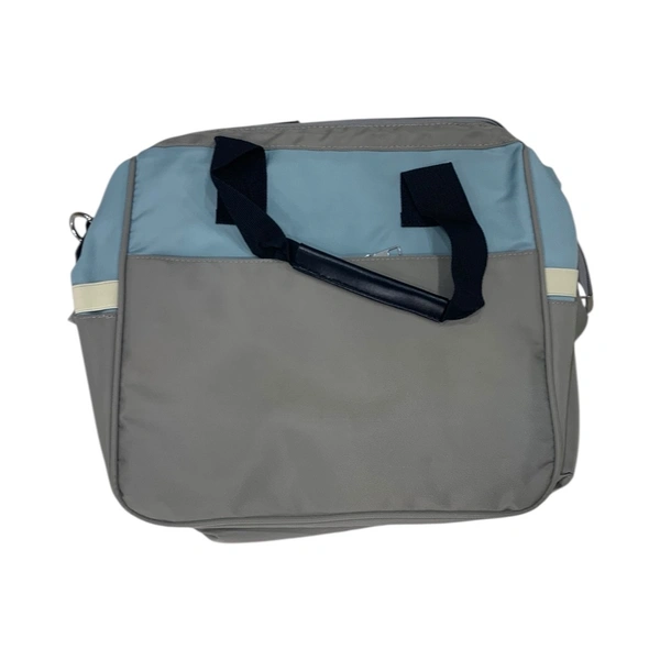 Diaper Bag (Hand Bag Model) - blue with Grey