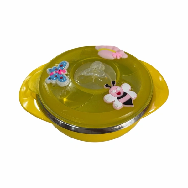 Steel Feeding Bowl With Suction Base