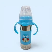3in1 Steel Sipper Bottle 270ml - Blue