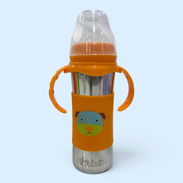 3in1 Steel Sipper Bottle 270ml - Orange