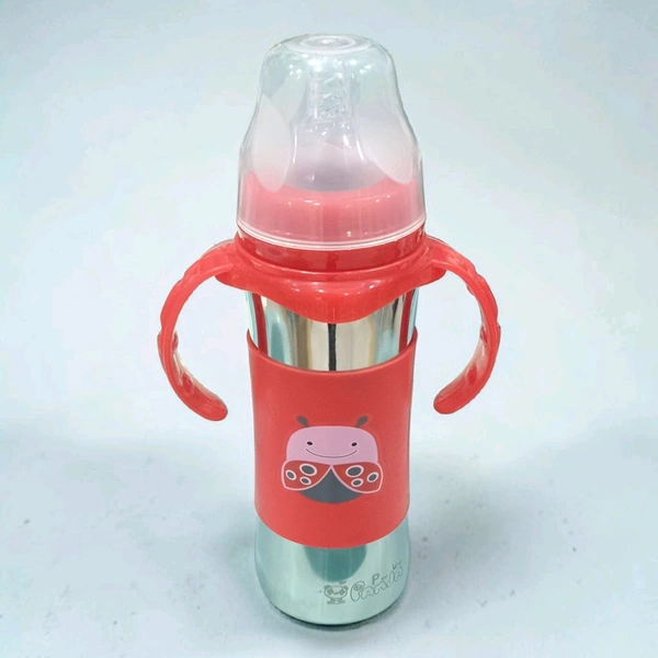 3in1 Steel Sipper Bottle 270ml - Red