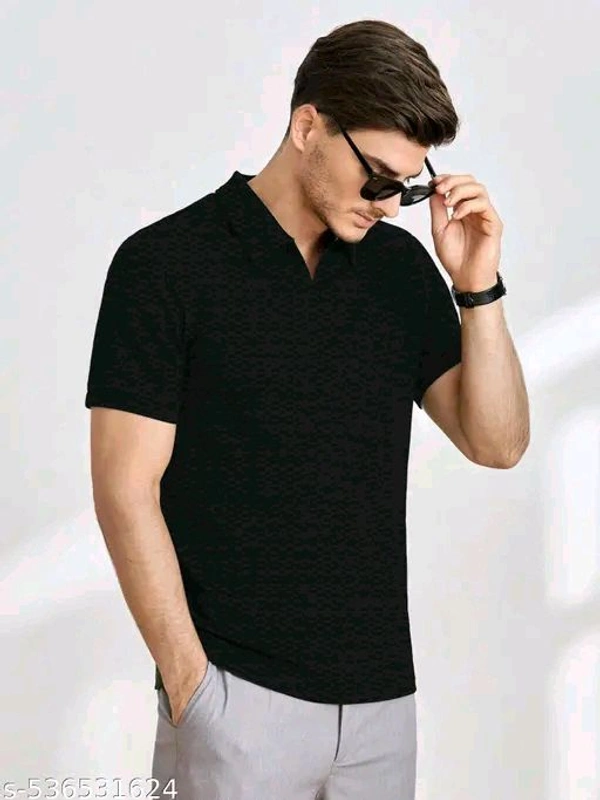 BURRMELLOW Tshirts for men tshirt collar men - Brown, XS S M L XL