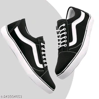 STYLISH CASUALS TRENDING SHOES FOR MEN (BLACK) WITH FREE GIFT - IND-6 IND-7 IND-8 IND-9 IND-10, Mine Shaft