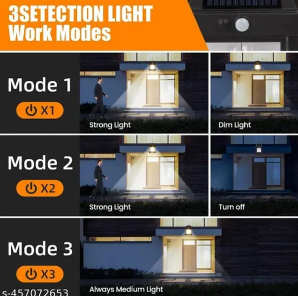 Solar Wall Light Outdoor - Black