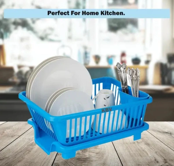 3 in 1 Durable Plastic Kitchen Sink, Large Dish Rack Drainer, Drying Rack Washing Basket with Tray for Kitchen, Dish Rack Organizers, Utensils Drainer Basket for Kitchen - Mauve
