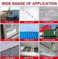 Leakage Repair Waterproof Tape For Pipe Roof Water Solution Aluminium Foil Adhesive Sealing butyl rubber tape, Sealing Tape for Leakage  - White