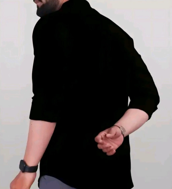 Premium Black Formal Shirt For Men - Black, XL