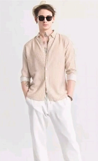 Men's Stripe Lining Shirt  - Portafino, M