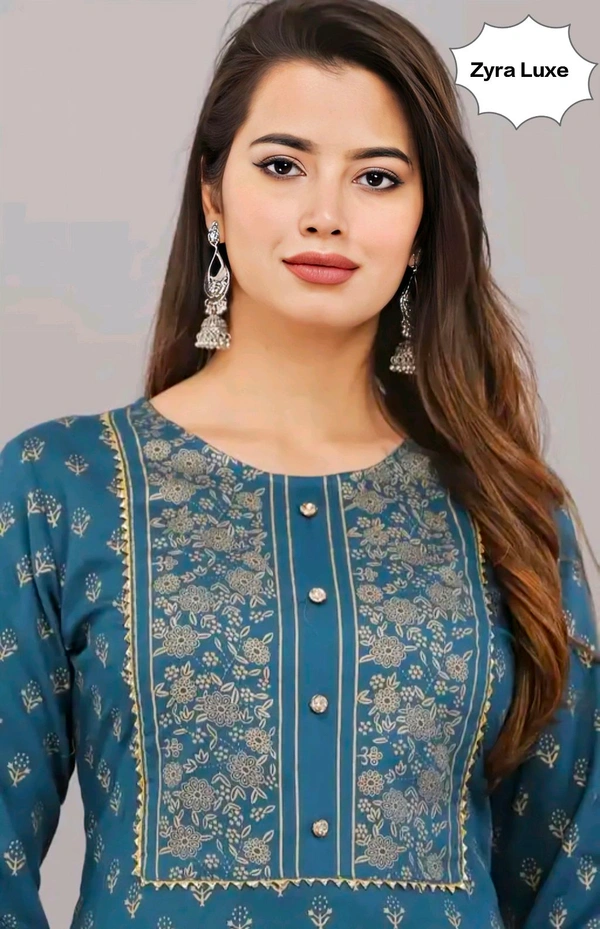 Attractive Kurtis - Teal, M