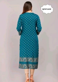 Attractive Kurtis - Teal, M