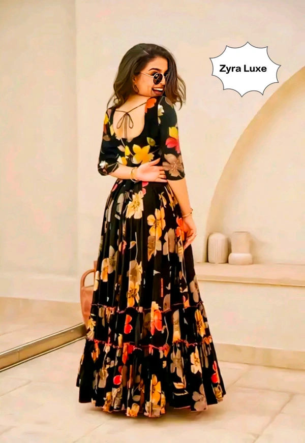 Long Gown - Black, S