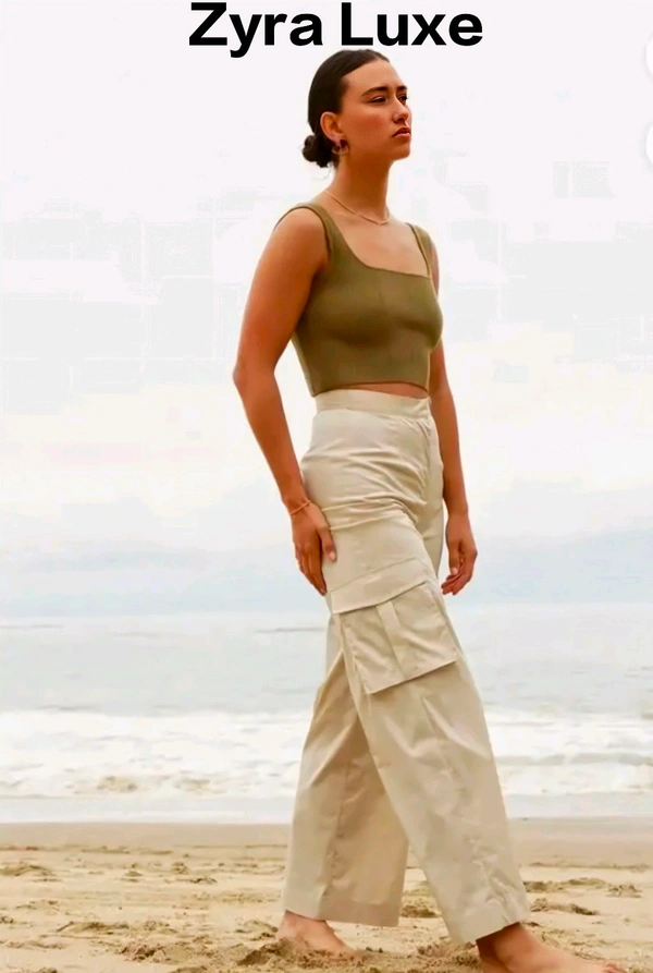 Cargo Pant - Cream, Xs