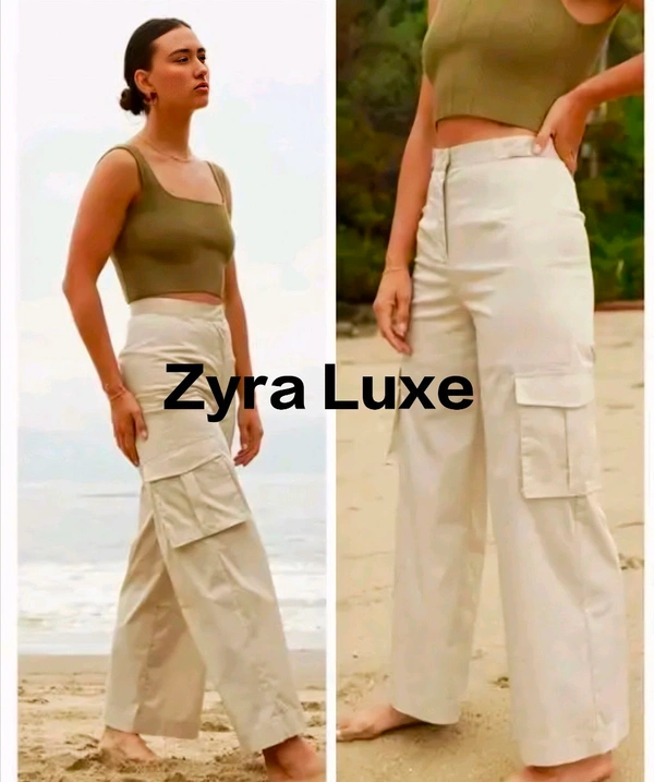 Cargo Pant - Cream, L