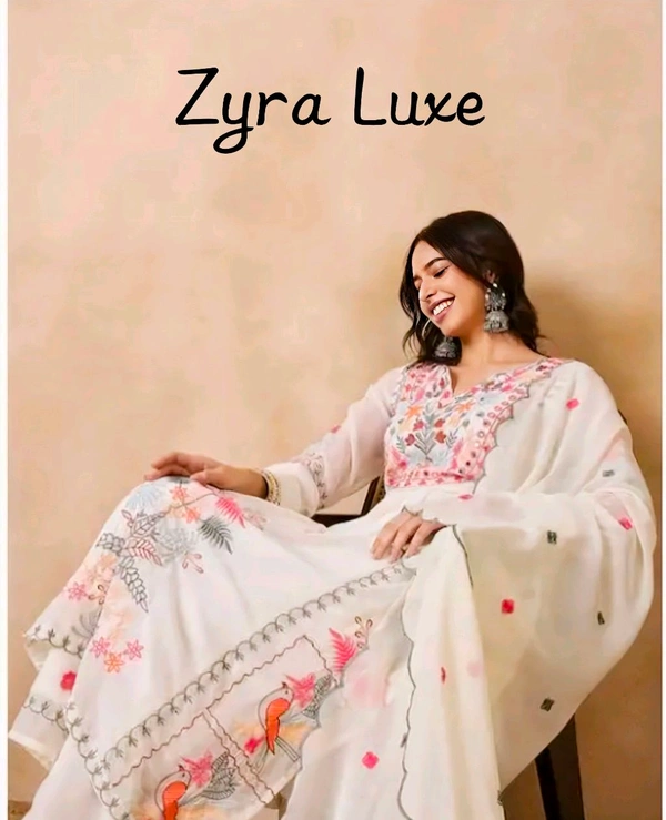 Premium Attractive Kurtis  - White, XXl