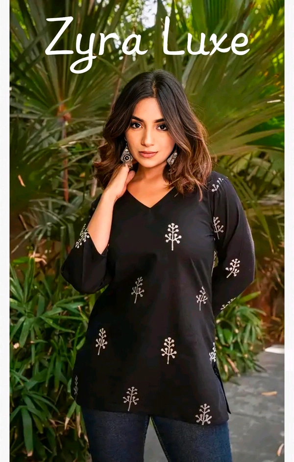 Stylish Kurti  - Black, S