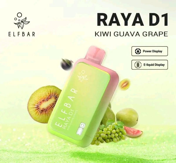 ELF BAR RAYA D1 – Kiwi Guava Grape