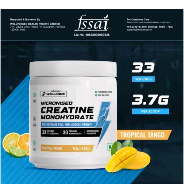  Wellcore Monohydrate Creatine New Flavour 